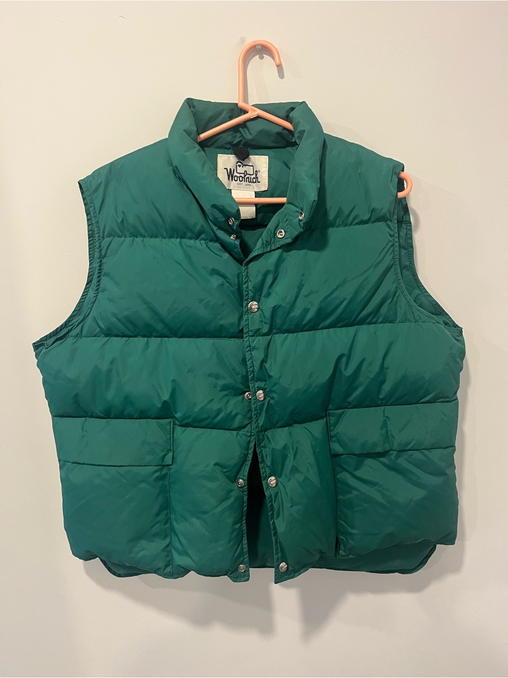 Woolrich Green Puffer Vest